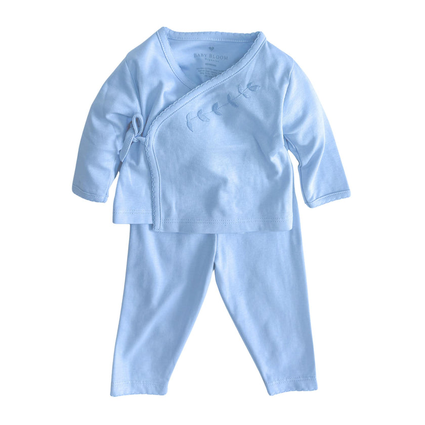 Pima Kimono Set Oliva Blue