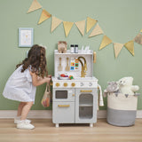 Little Chef Memphis Small Play Kitchen - Gray/Gold