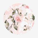Vintage Pink Rose Footie Ruffled Zippered One Piece