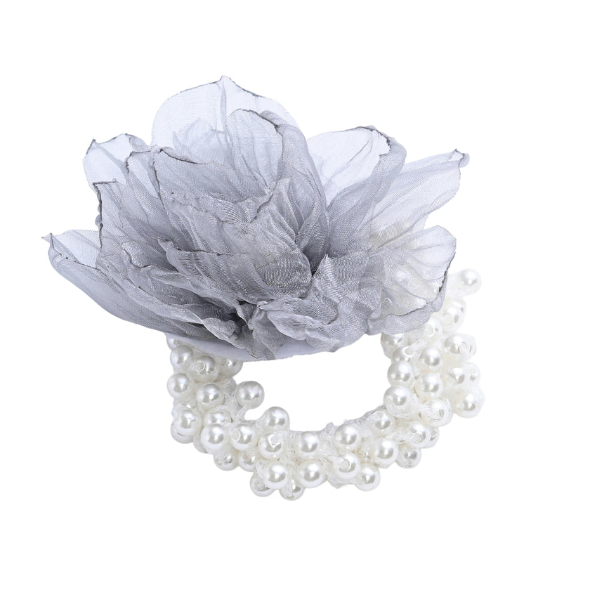 Pearl Blossom Scrunchie Set
