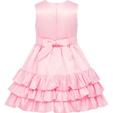 Arabella Frill Satin Girls Party Dress