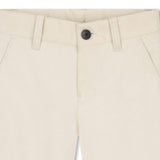 Beige Casual Folded Shorts