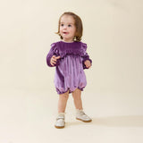 Baby Girls Quinn Bubble - Lavender Velour