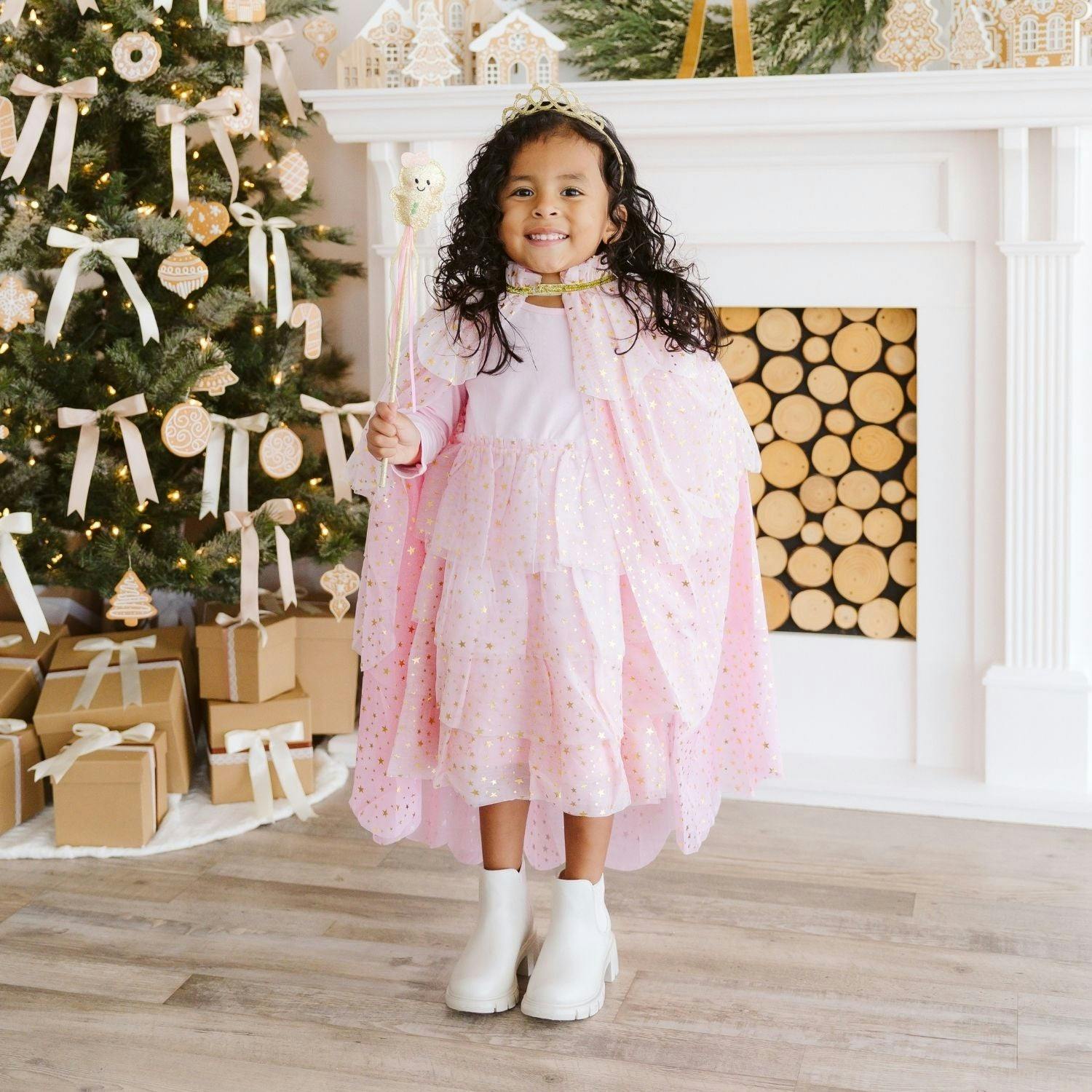 Blush Star Tiered Cape