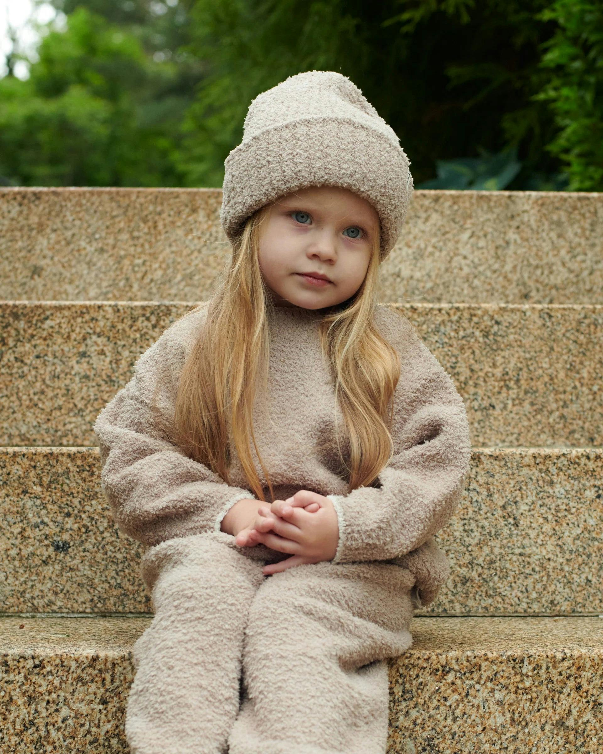 Ribbed Beanie - Fuzzy