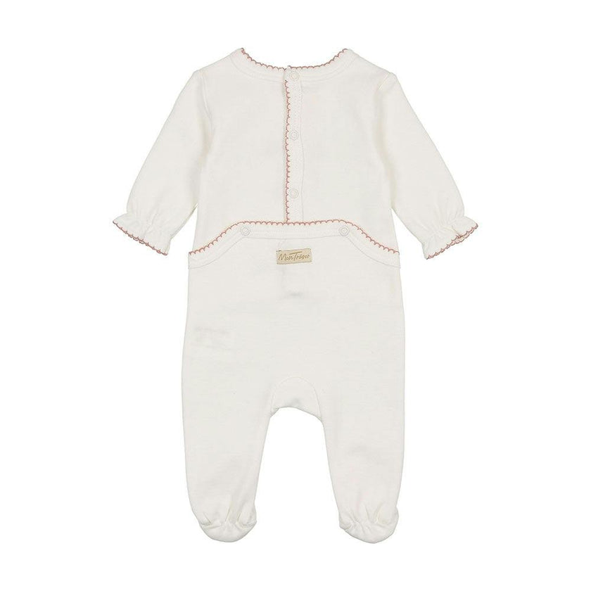 Bows & Kisses Layette Set Ivory & Pink