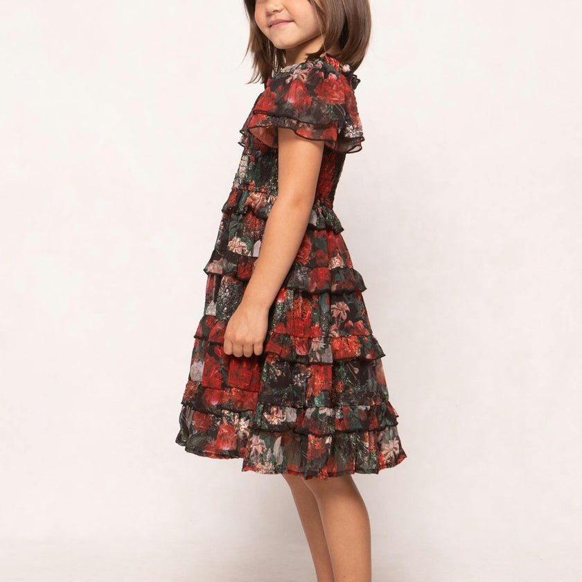 Mini Winnie Dress in Midnight Roses