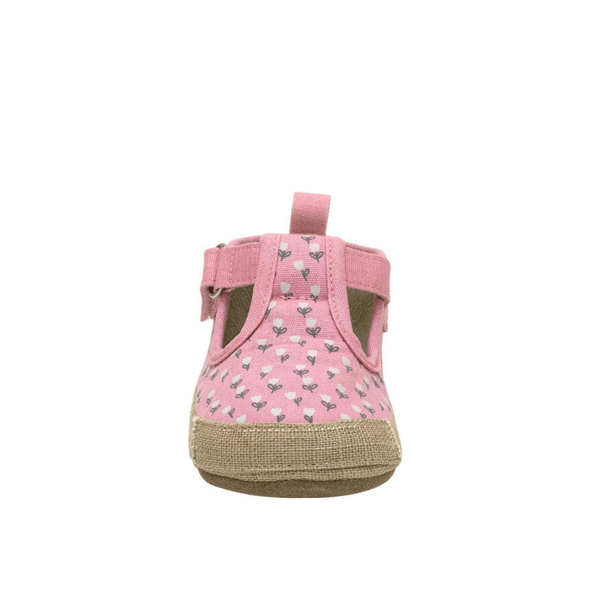 Tulips Blush Canvas Espadrille First Kick