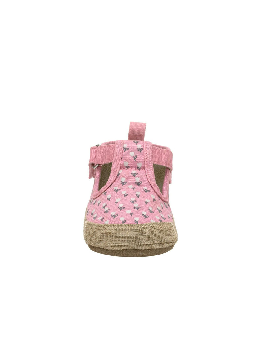 Tulips Blush Canvas Espadrille First Kick