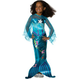 Girls' Blue Magical Mermaid Costume