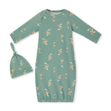 Swimming Koi Cotton Stretch Newborn Gown & Hat Set