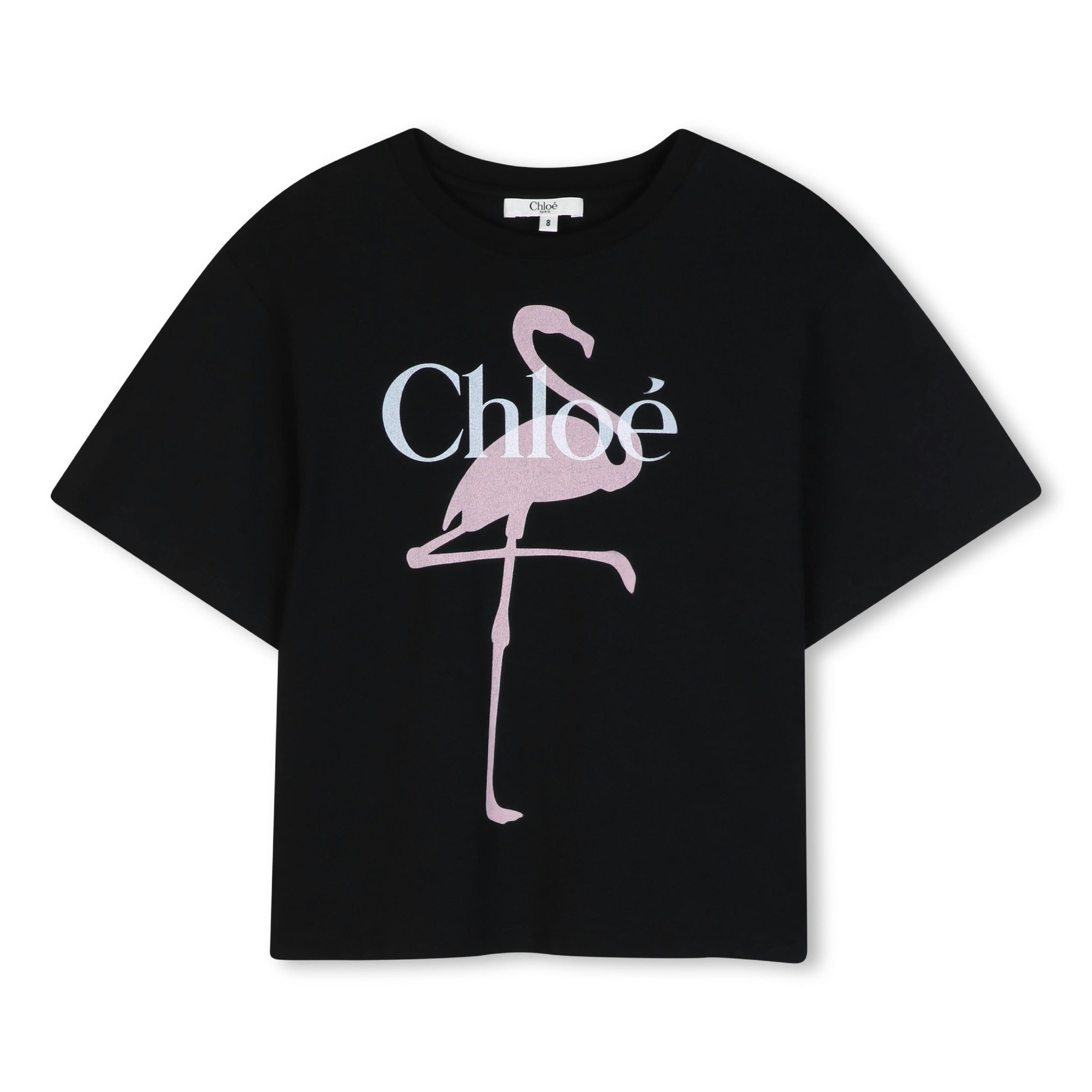 Black Flamingo Logo Tee