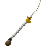 Ducky Pacifier And Toy Clip
