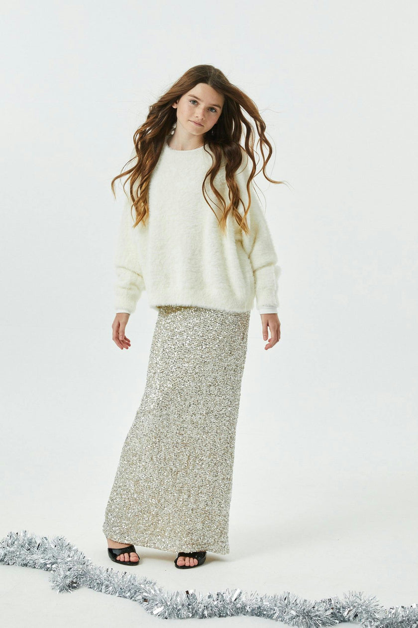 Delfina Long Sequin Skirt