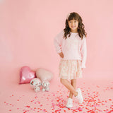 Ditsy Floral Bow Knit Sweater