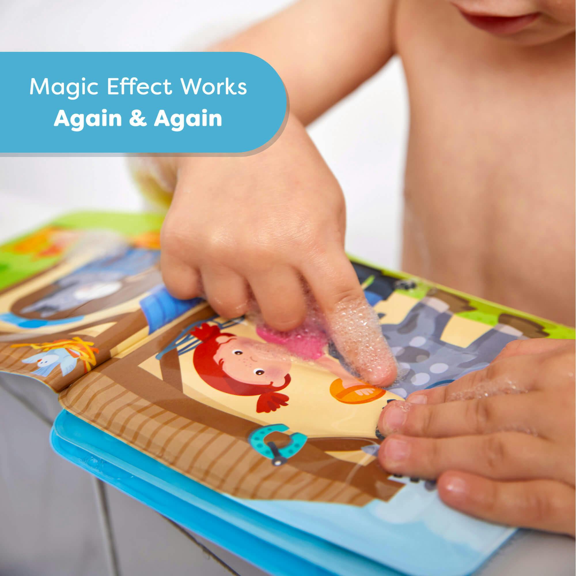 Toddler Bath Book Bundle - Set of 3 Magic Color Changing Bath Books
