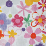 Girls Printed Rib Dress | Multicolor Floral