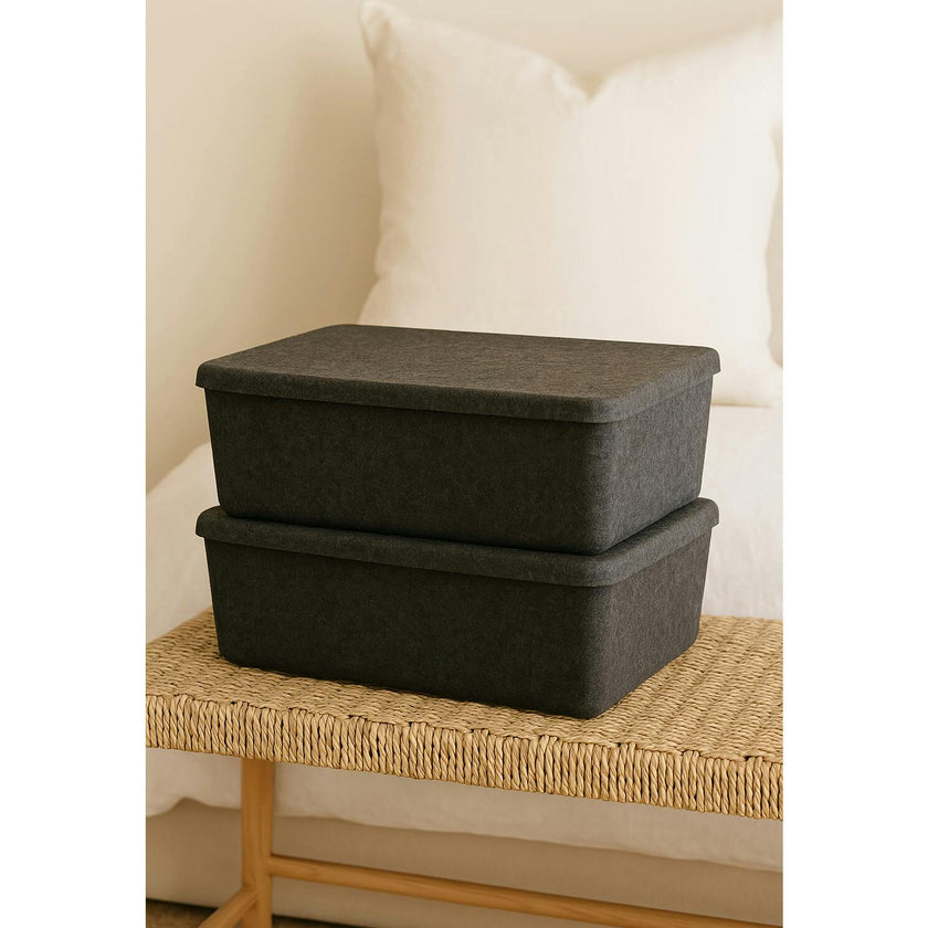 The Sculpted Bin - Large with Lid
