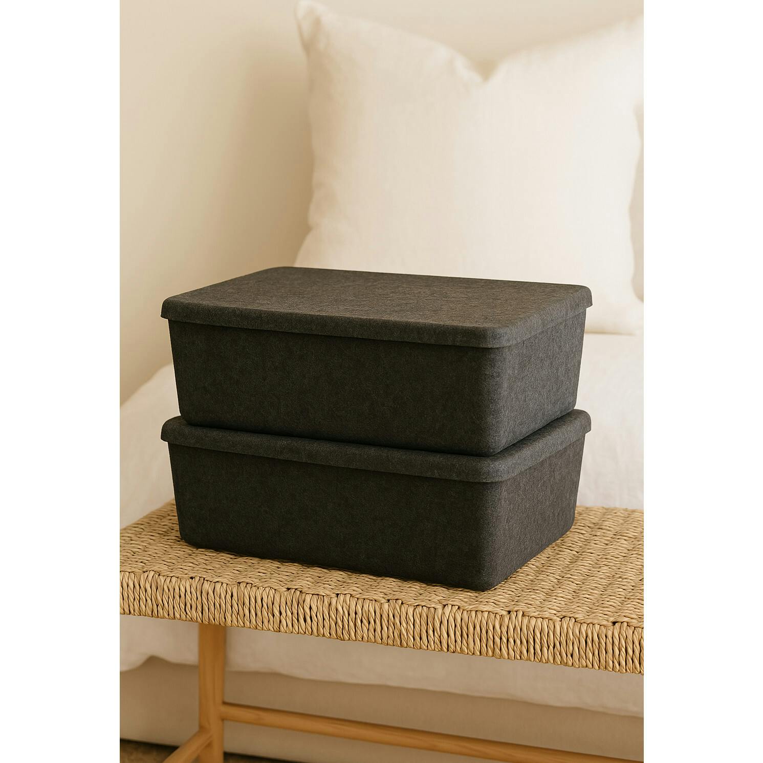 The Sculpted Bin - Large with Lid
