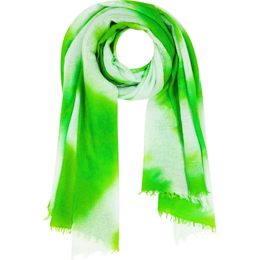 Cashmere Hand-Dip Dye Saline Pareo Scarf
