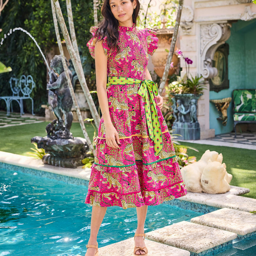 Bagheera - Ready to Ruffle Dress - Hot Pink