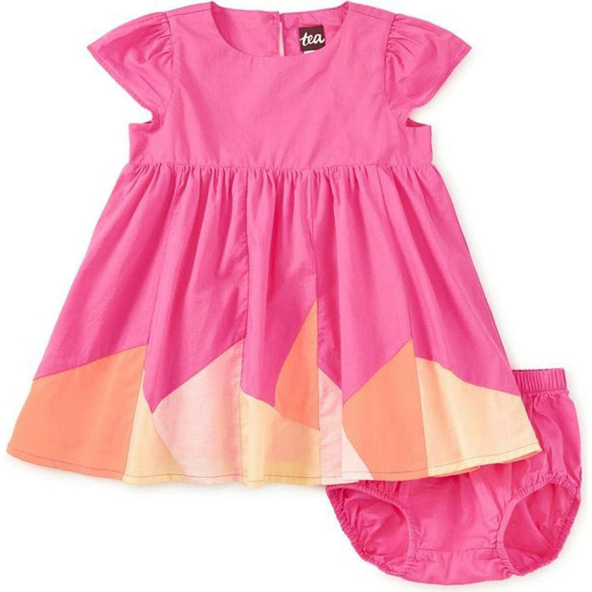 Cap Sleeve Jogakbo Dress, Pink