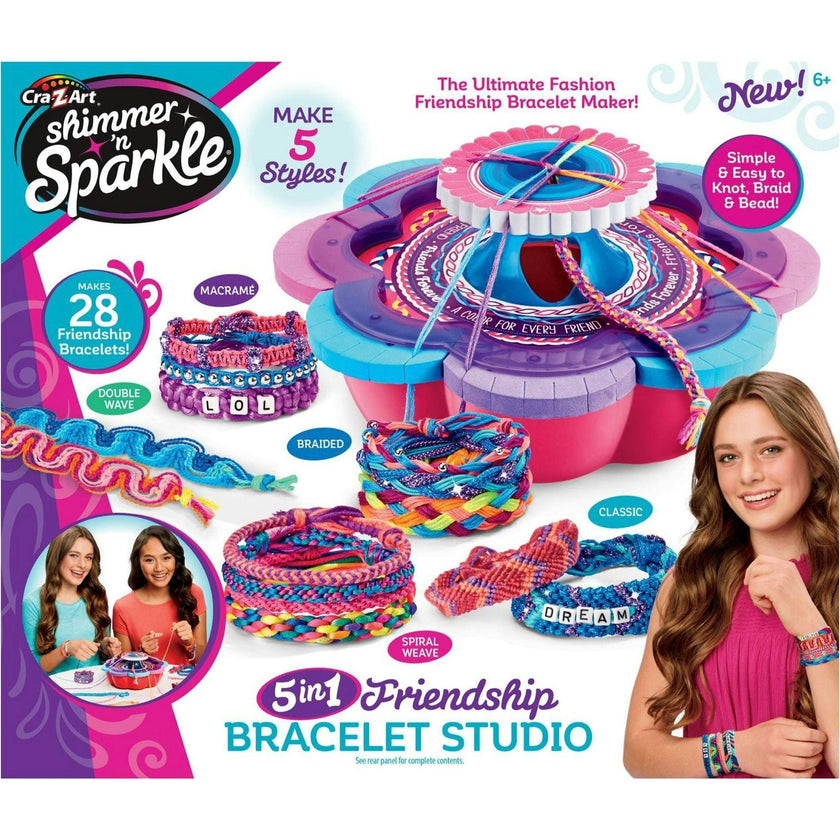 Shimmer 'N Sparkle: 6-in-1 Ultimate Friendship Bracelet Studio