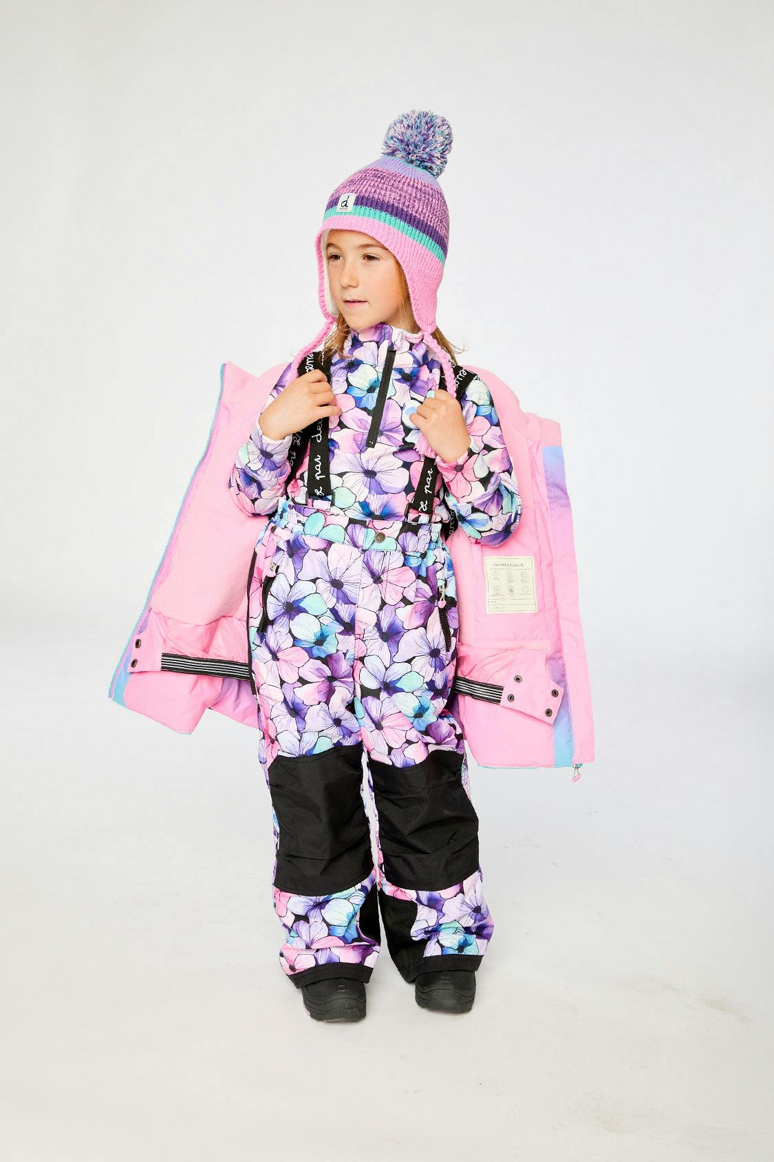 Two Piece Play Snowsuit Pink To Blue Gradient