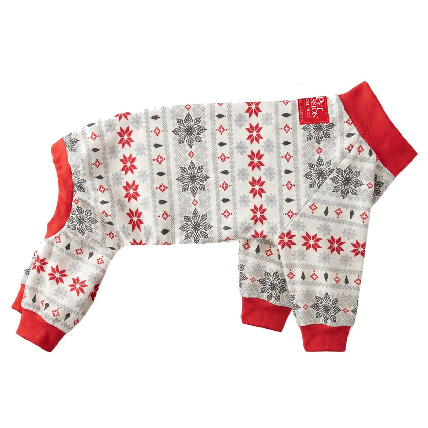 Matching Family Jammies Christmas Pajamas - Nordic Fair Isle Ivory
