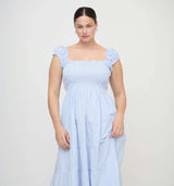 The Stella Nap Dress - Blue/White Stripe