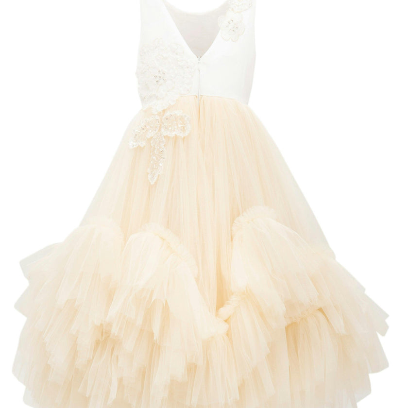 Gold Amber Tulle Dress