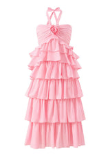 Ellie Cotton Frill Maxi Dress