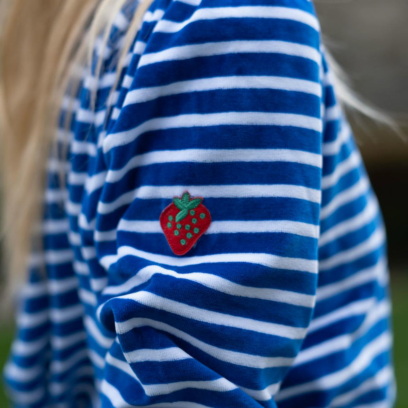 Stripe Poppy Top