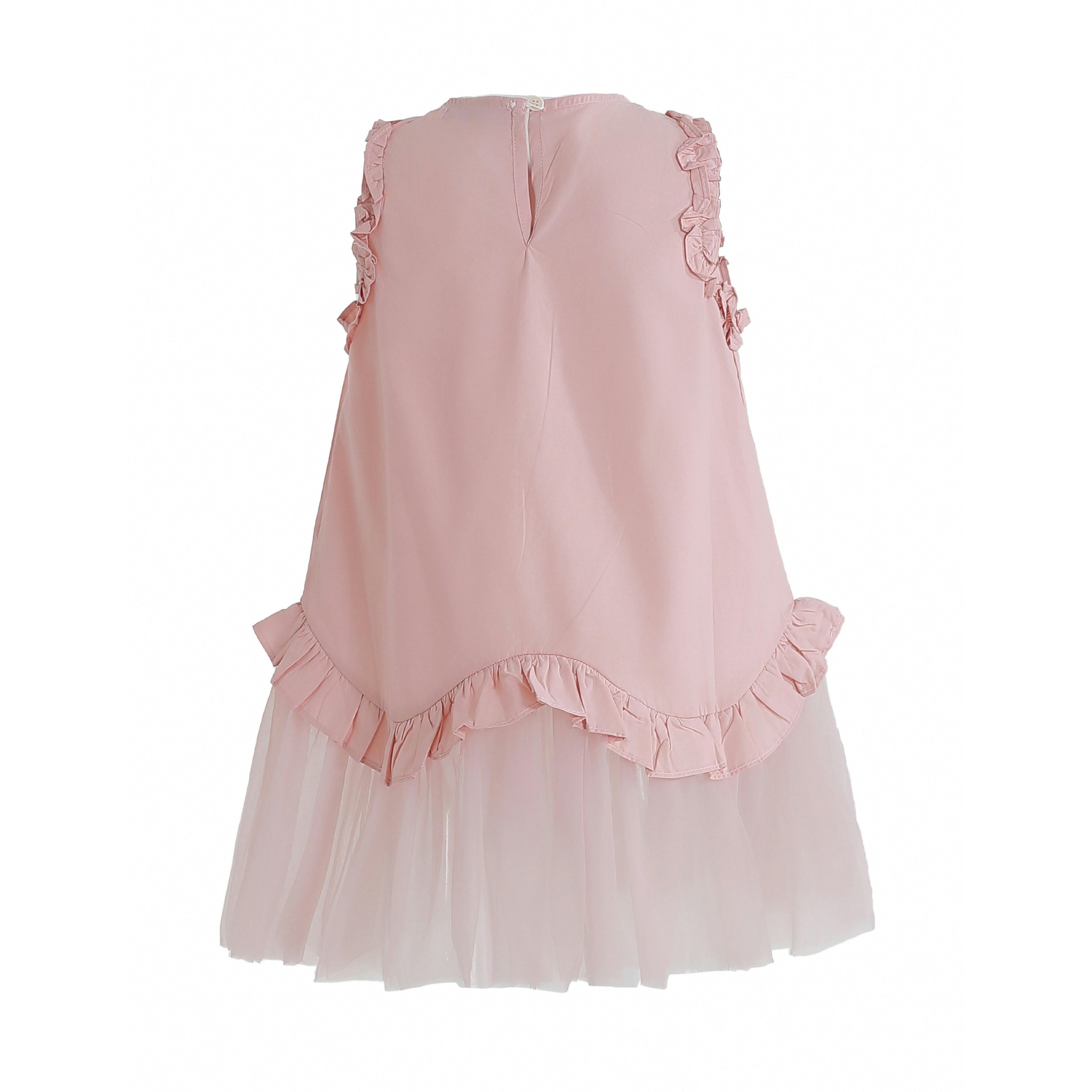 Pink Lumielle Ruffle Dress