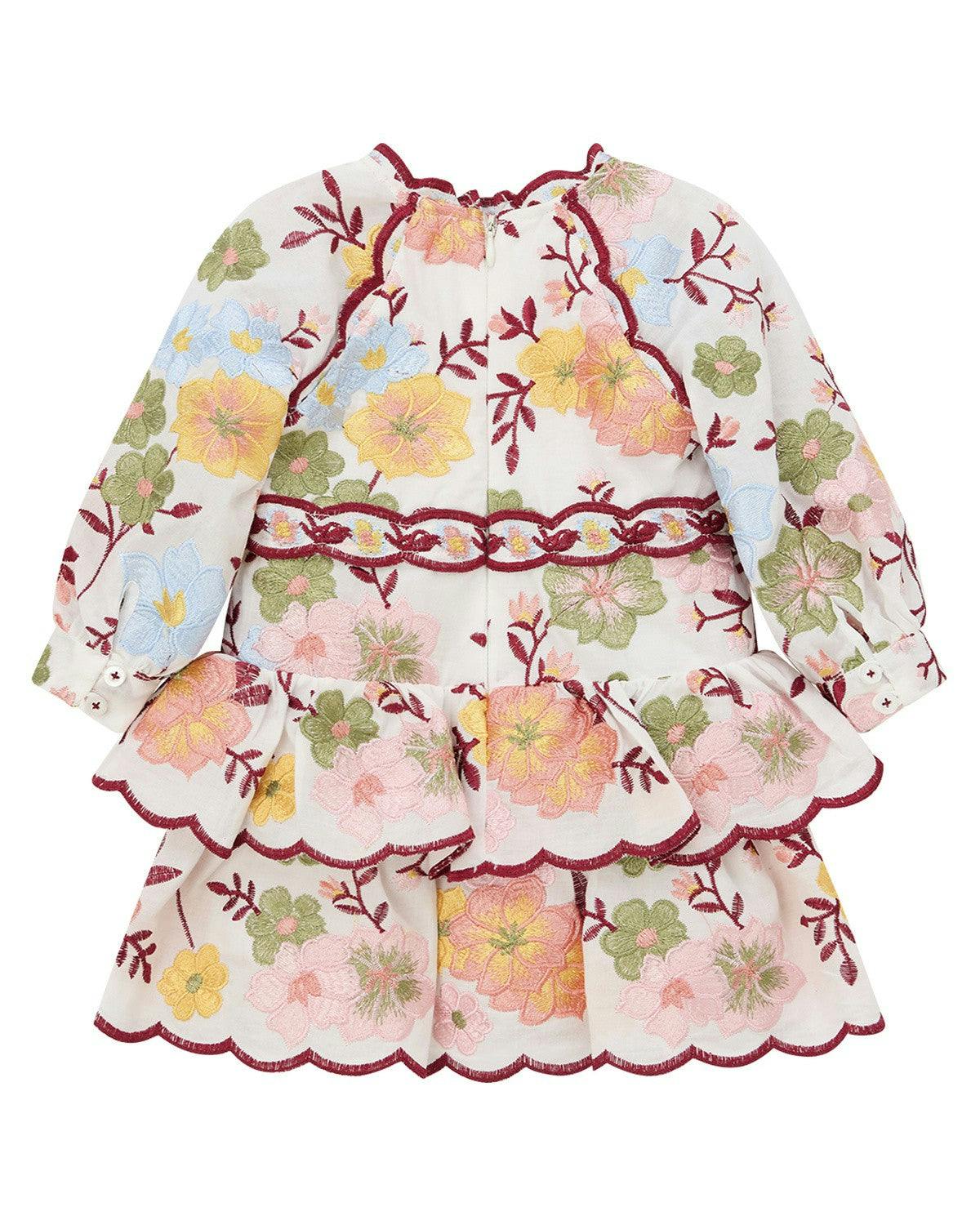 Penelope Cotton Embroidered Mini Dress (Baby)