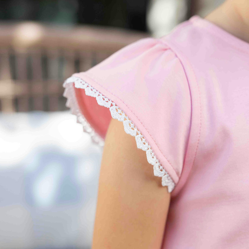Knit Top With Flowers