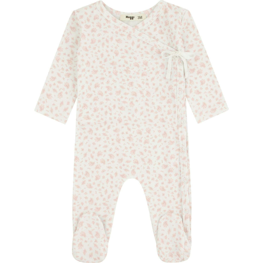 Floral Printed Wrap Footie, Girls