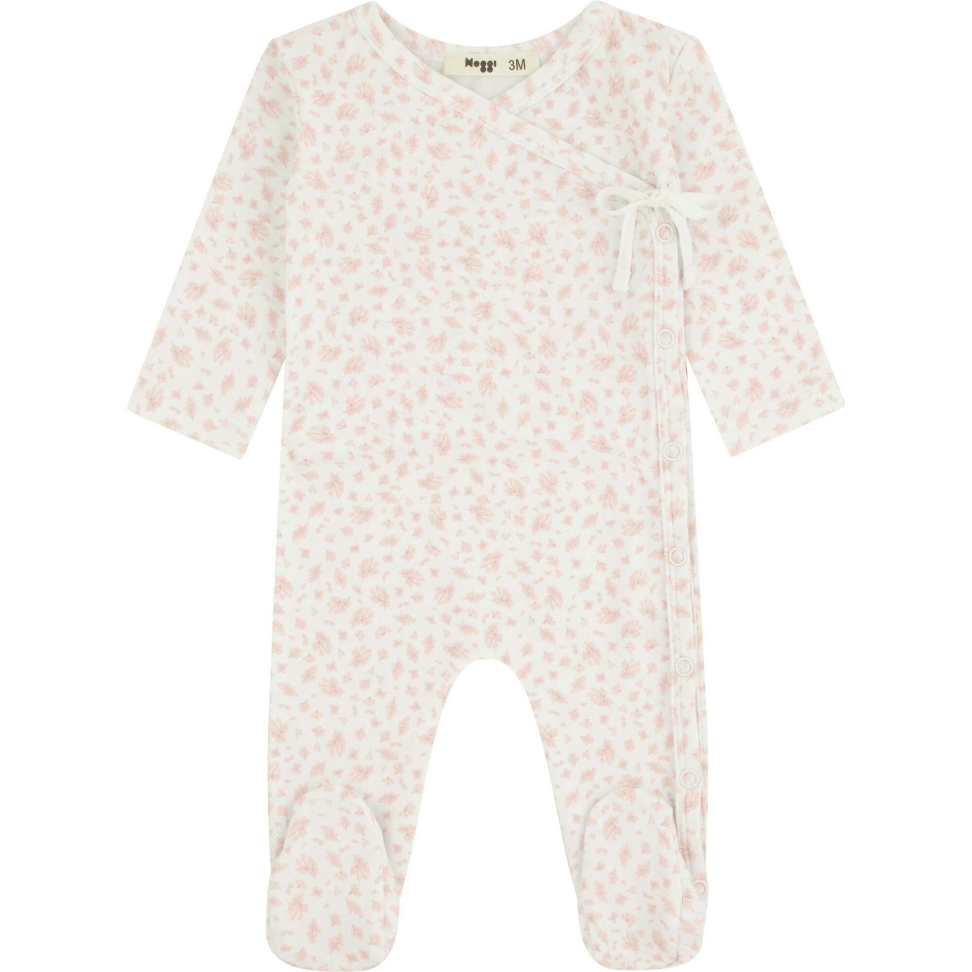 Floral Printed Wrap Footie, Girls