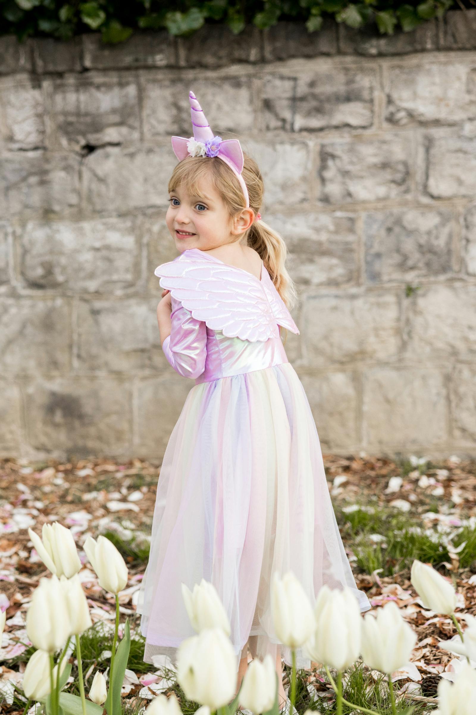 Alicorn Dress with Wings & Headband