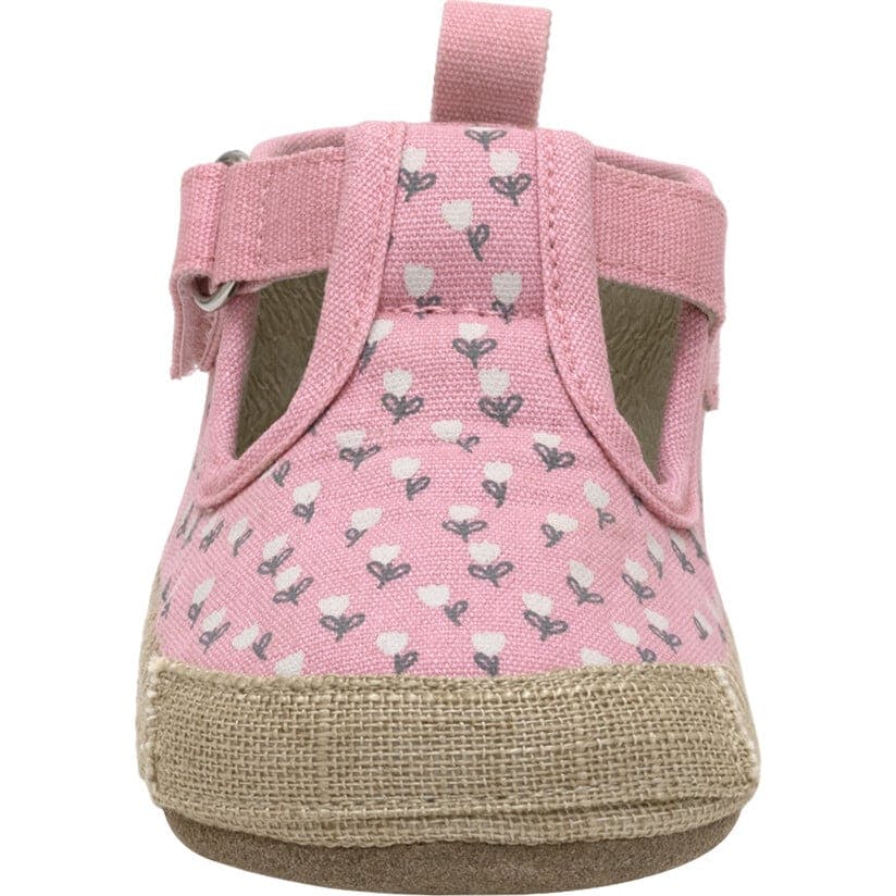 Tulips Blush Canvas Espadrille First Kick