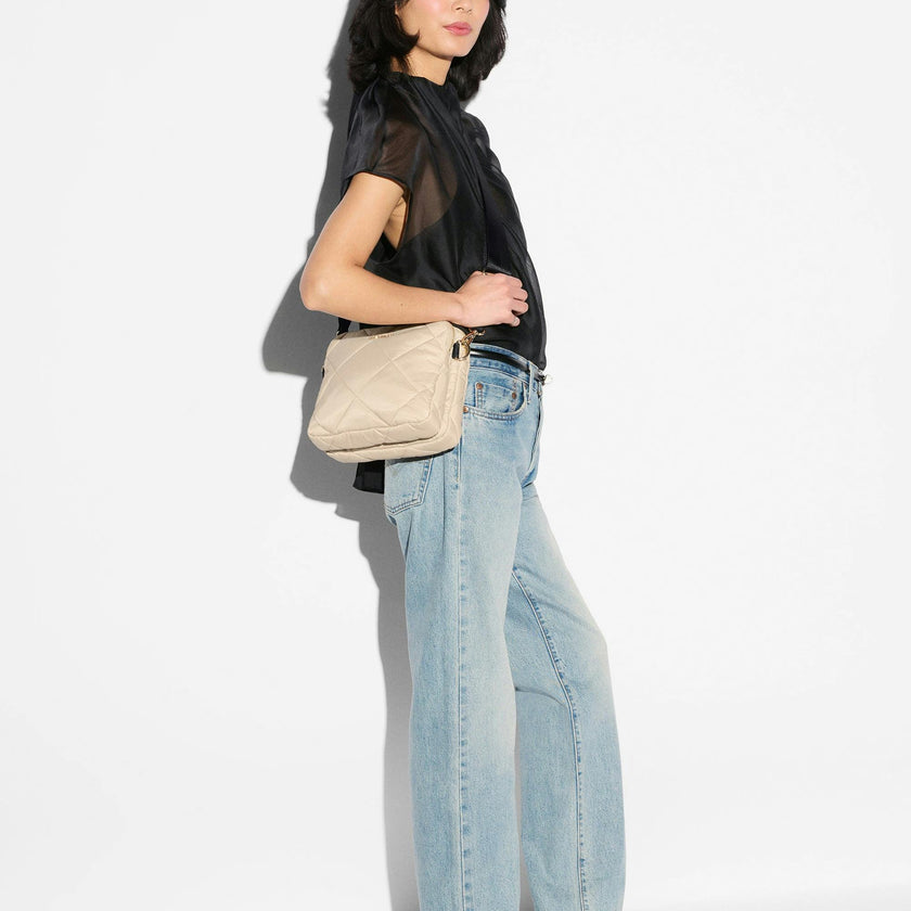 Buff/Black Madison Crossbody III
