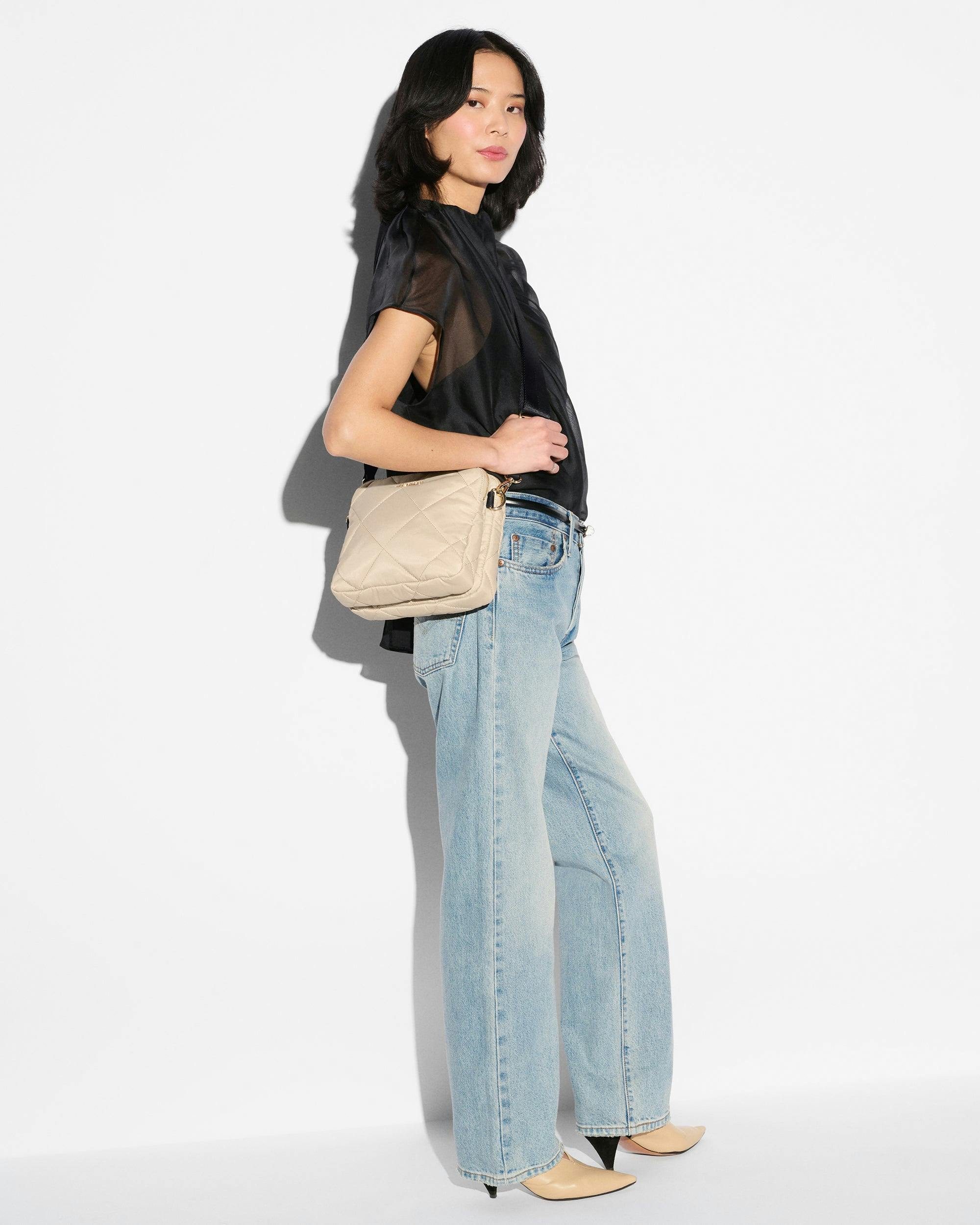 Buff/Black Madison Crossbody III