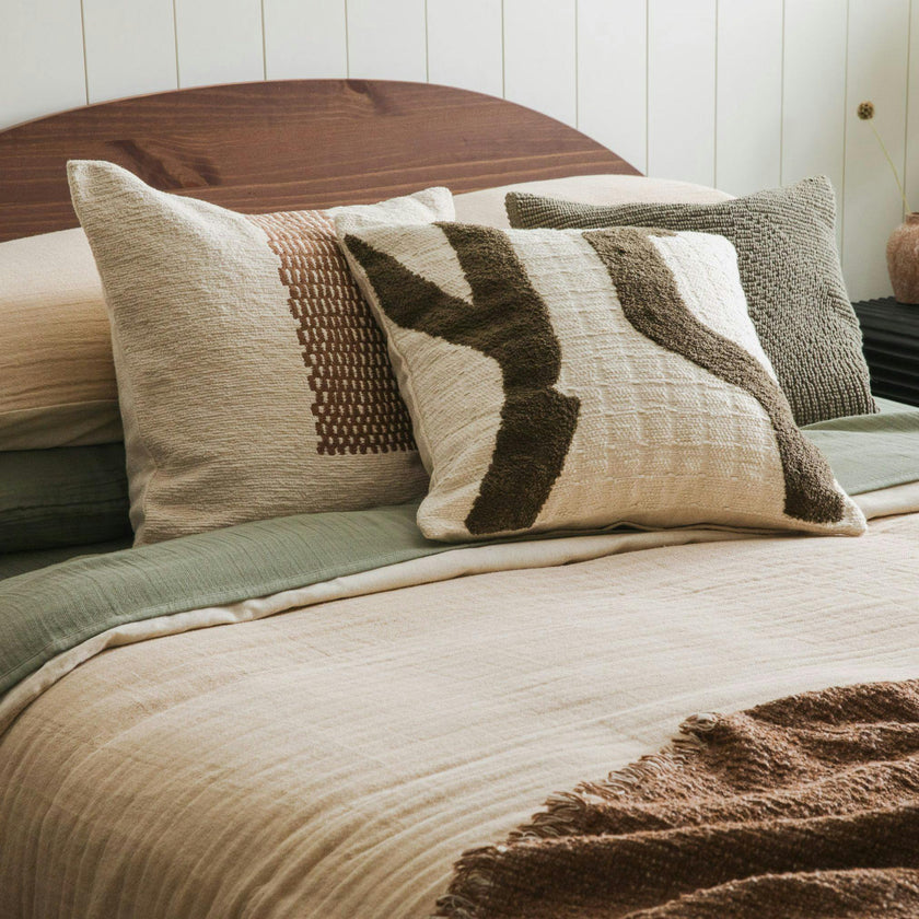 Abstract Pathway Multicolor Accent Throw Pillow