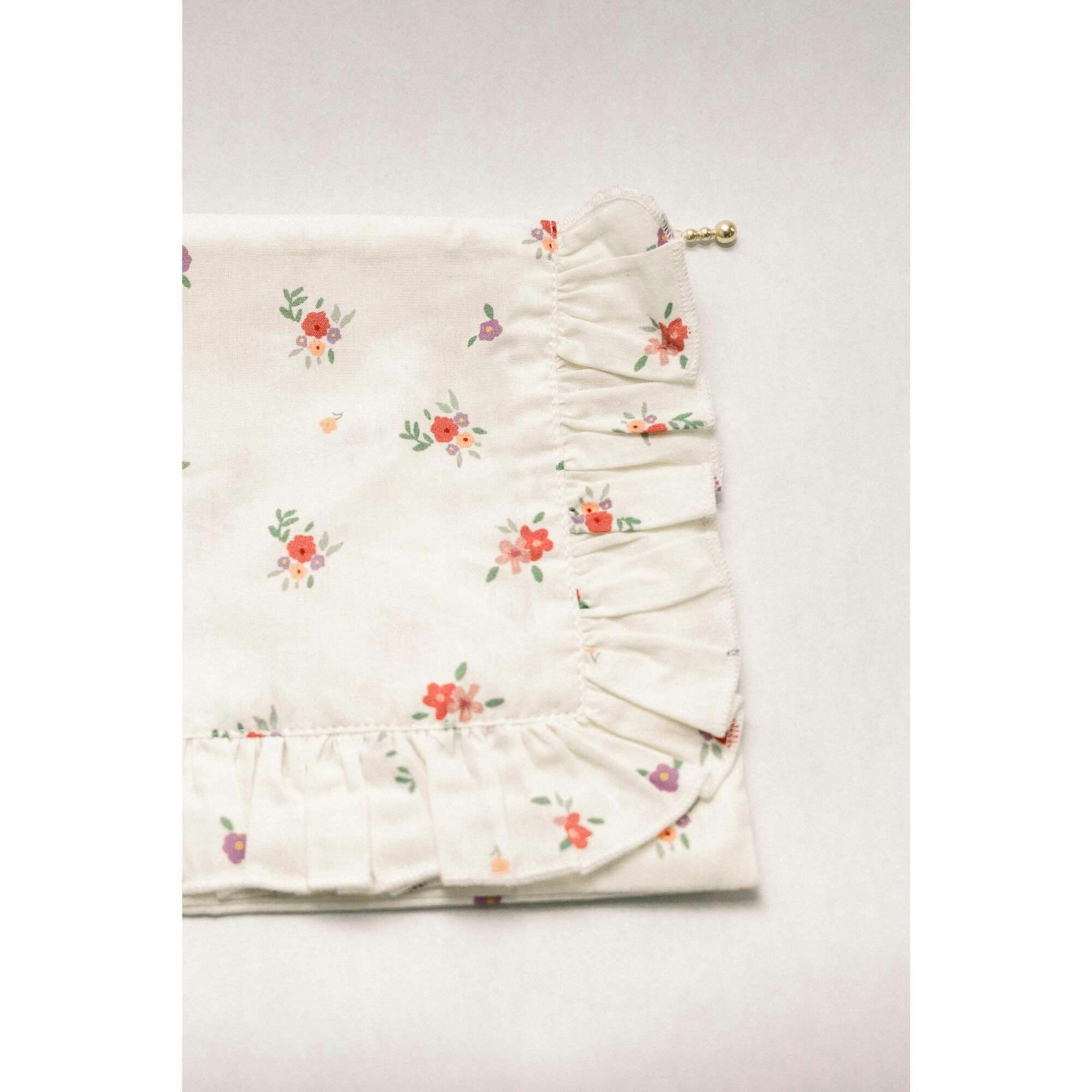 Summer Petals Timeless Floral Ruffle Pouch