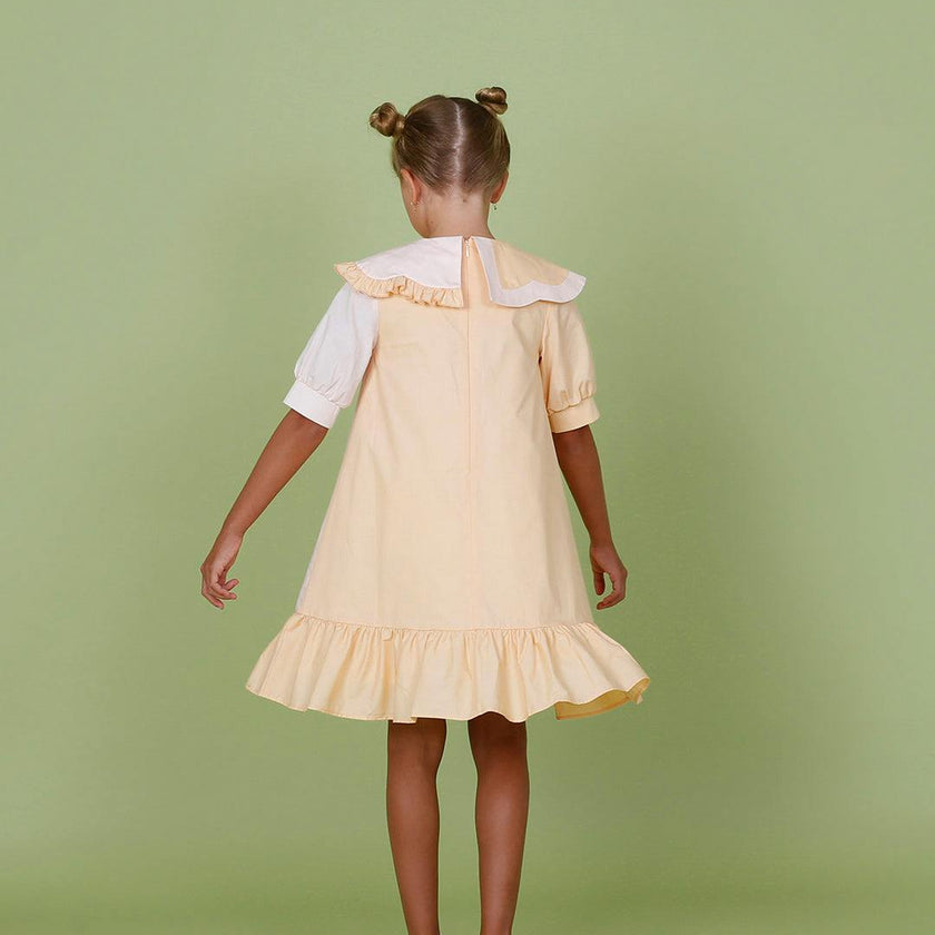 Lily dress (cantaloupe/blush pink)