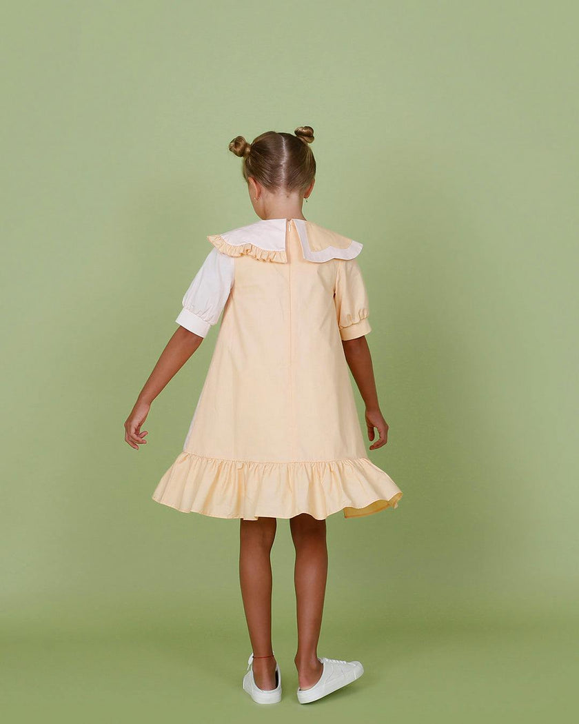 Lily dress (cantaloupe/blush pink)