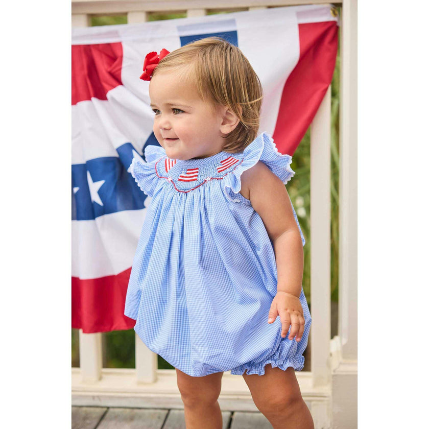 Smocked Bishop Bubble - Flags