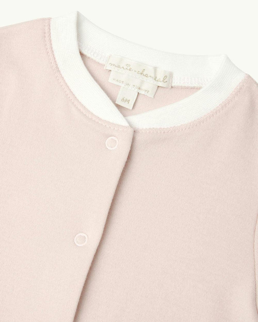 Dalton Stripe Romper 2 Piece Set - Pink