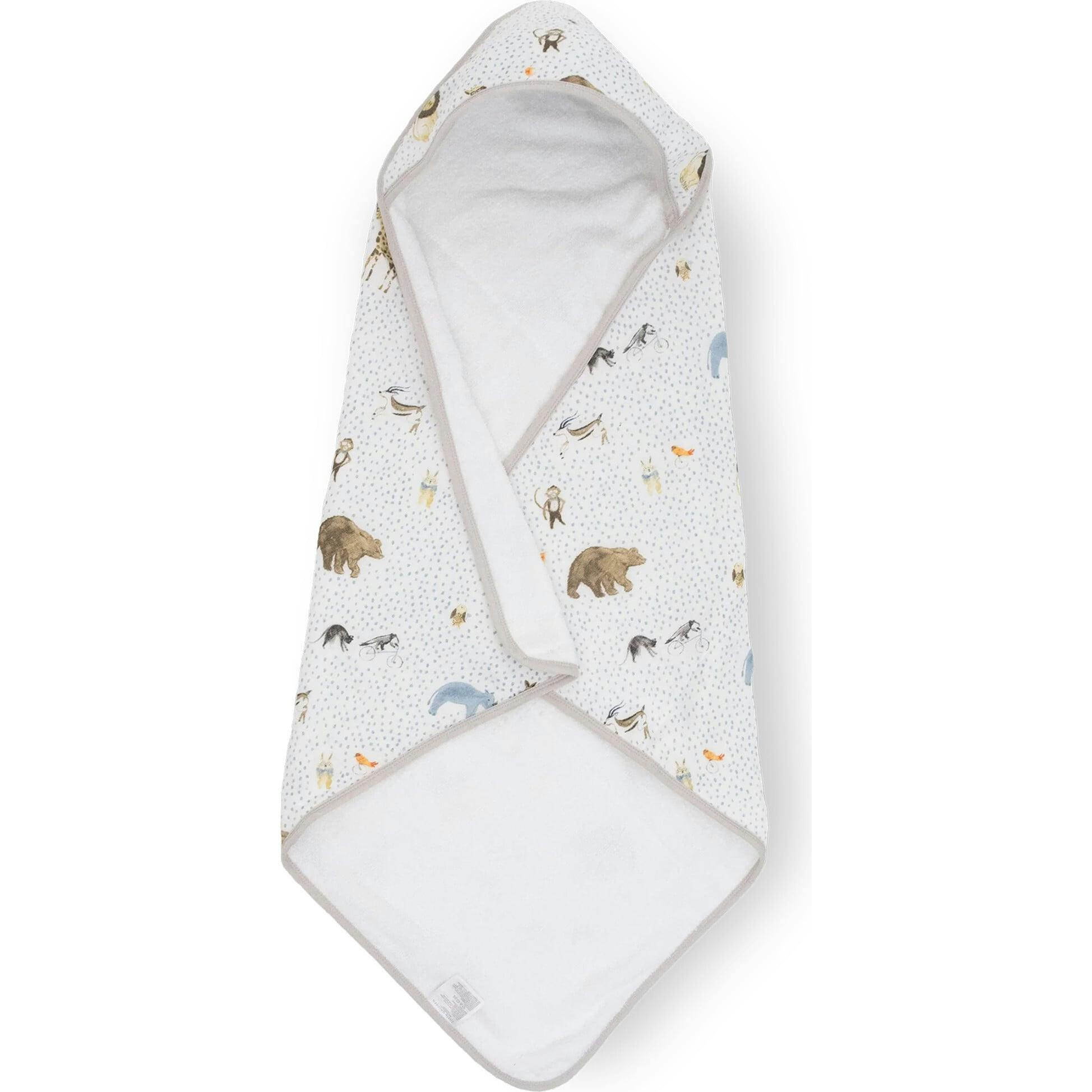 Infant Hooded Towel - Party Animals
