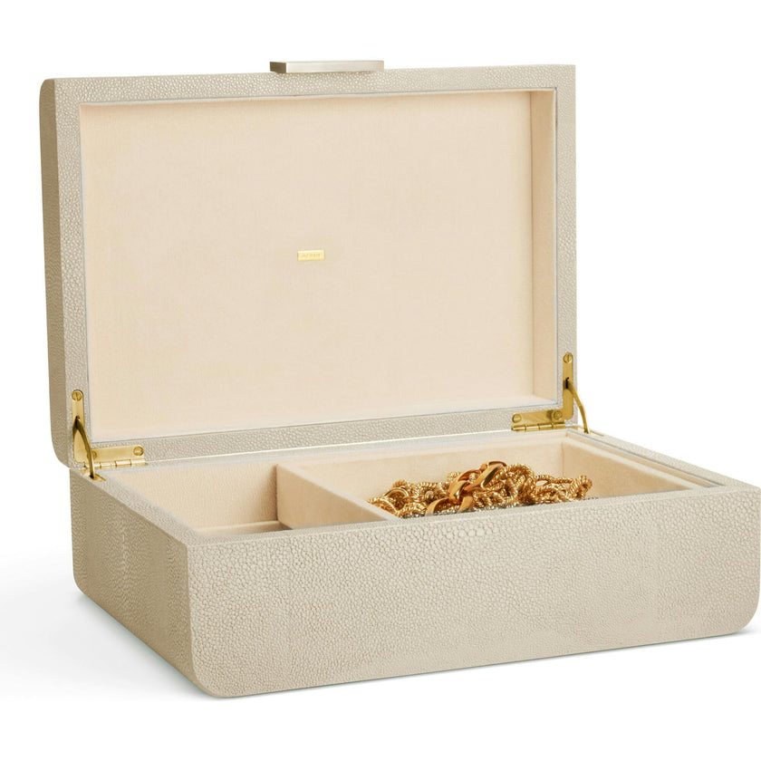 Modern Shagreen Large Jewelry Box